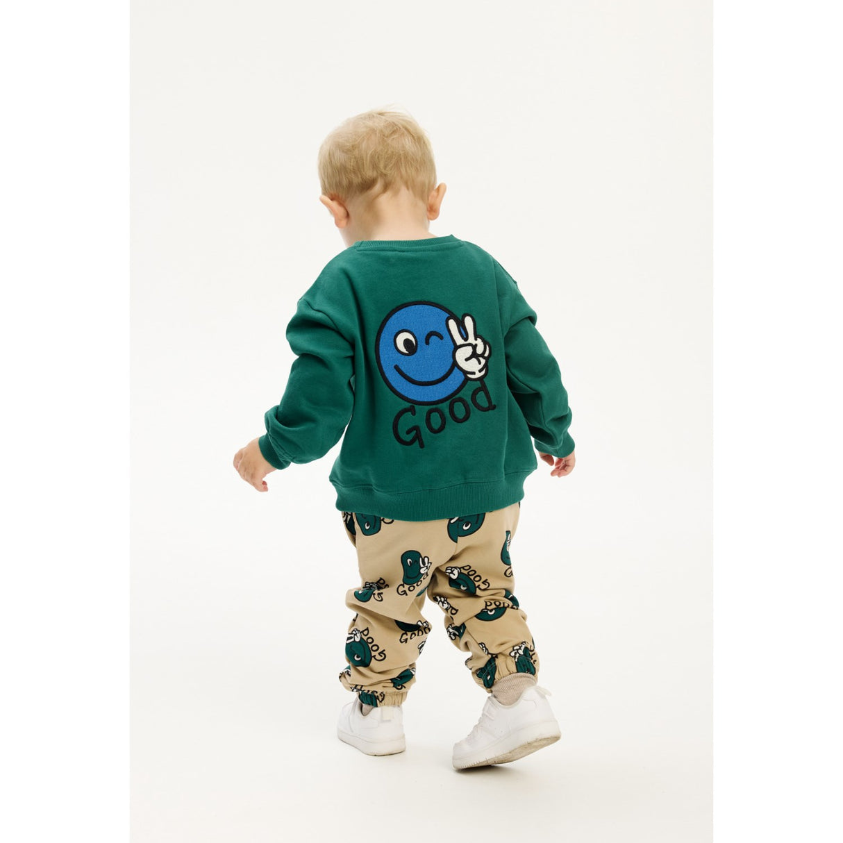 THE NEW Siblings Alpine Green Phineas Oversize Collegegenser