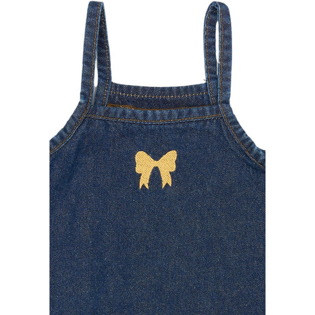 THE NEW Siblings Medium Blue Denim Raya Stropp Denim Kjole