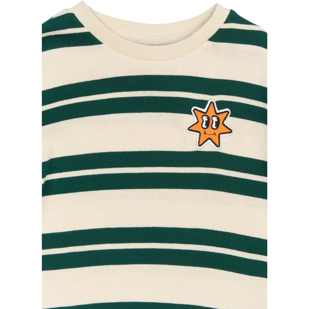 THE NEW Siblings Deep Teal Striped Robbie Strikk Collegegenser