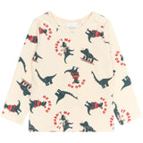 THE NEW Siblings Gardenia Dino AOP Holiday Rib Night Sett