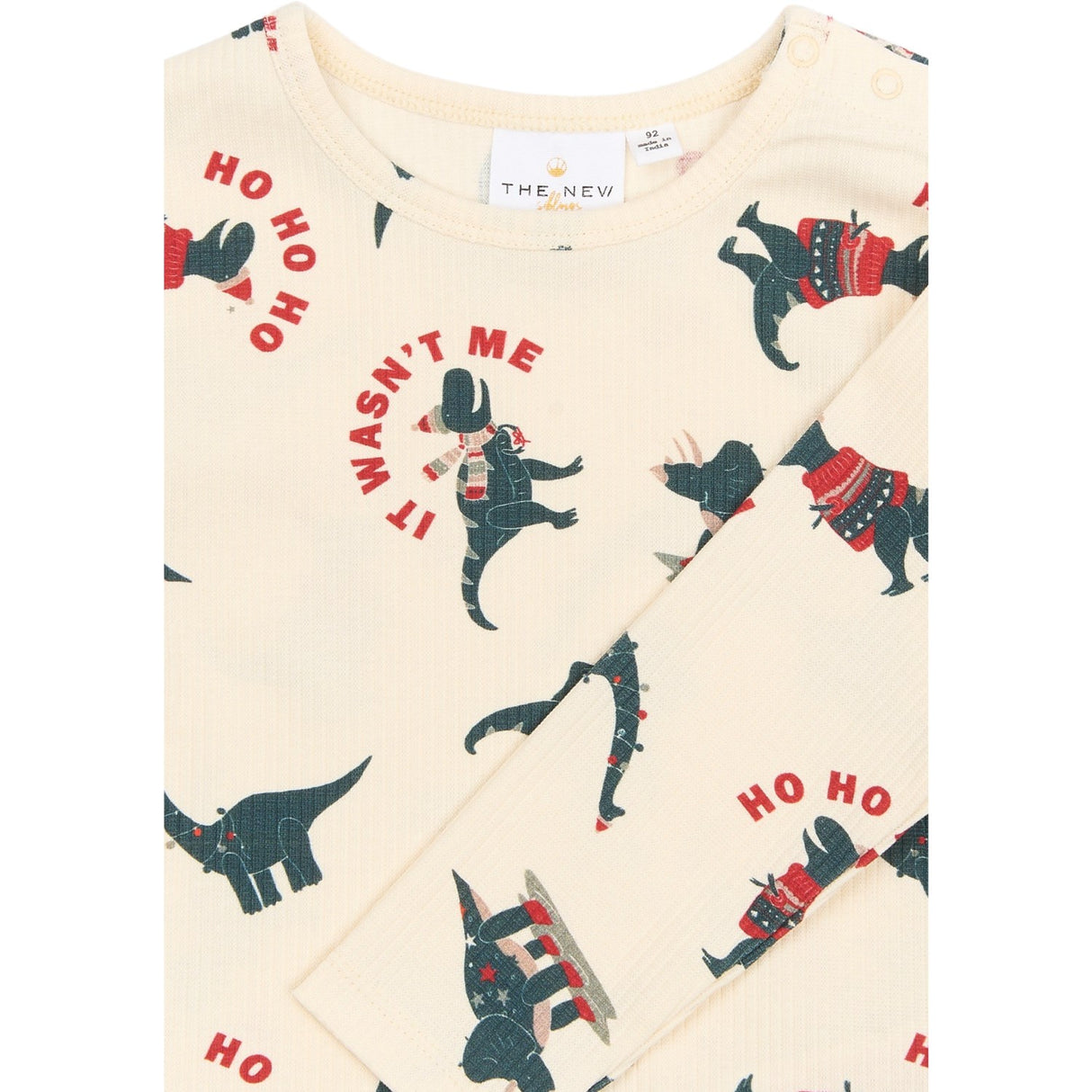 THE NEW Siblings Gardenia Dino AOP Holiday Rib Night Sett