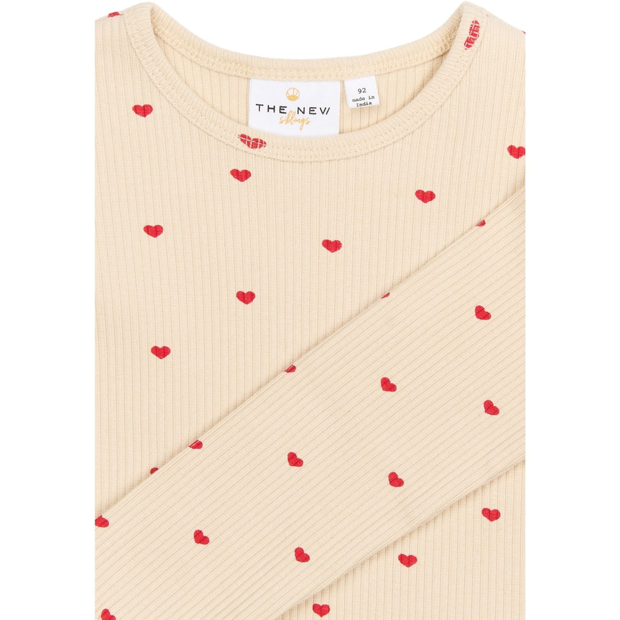 THE NEW Siblings Gardenia AOP Holiday Heart Rib Night Sett