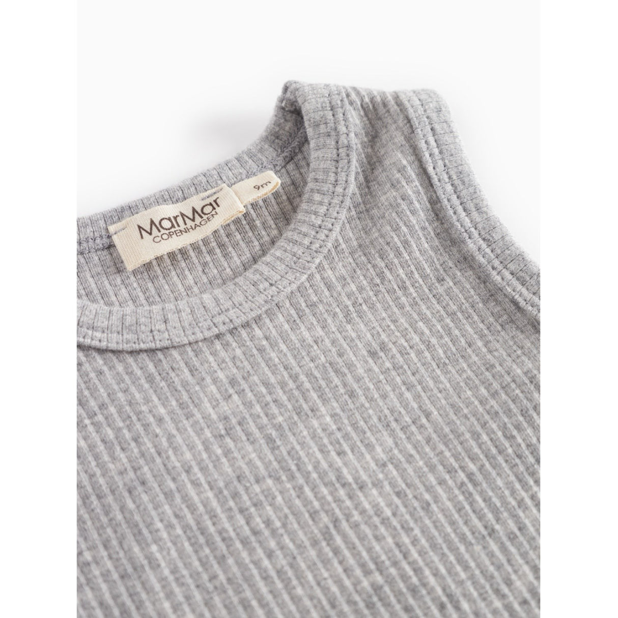 MarMar Modal Melange Light Grey Melange Body Sleeveless
