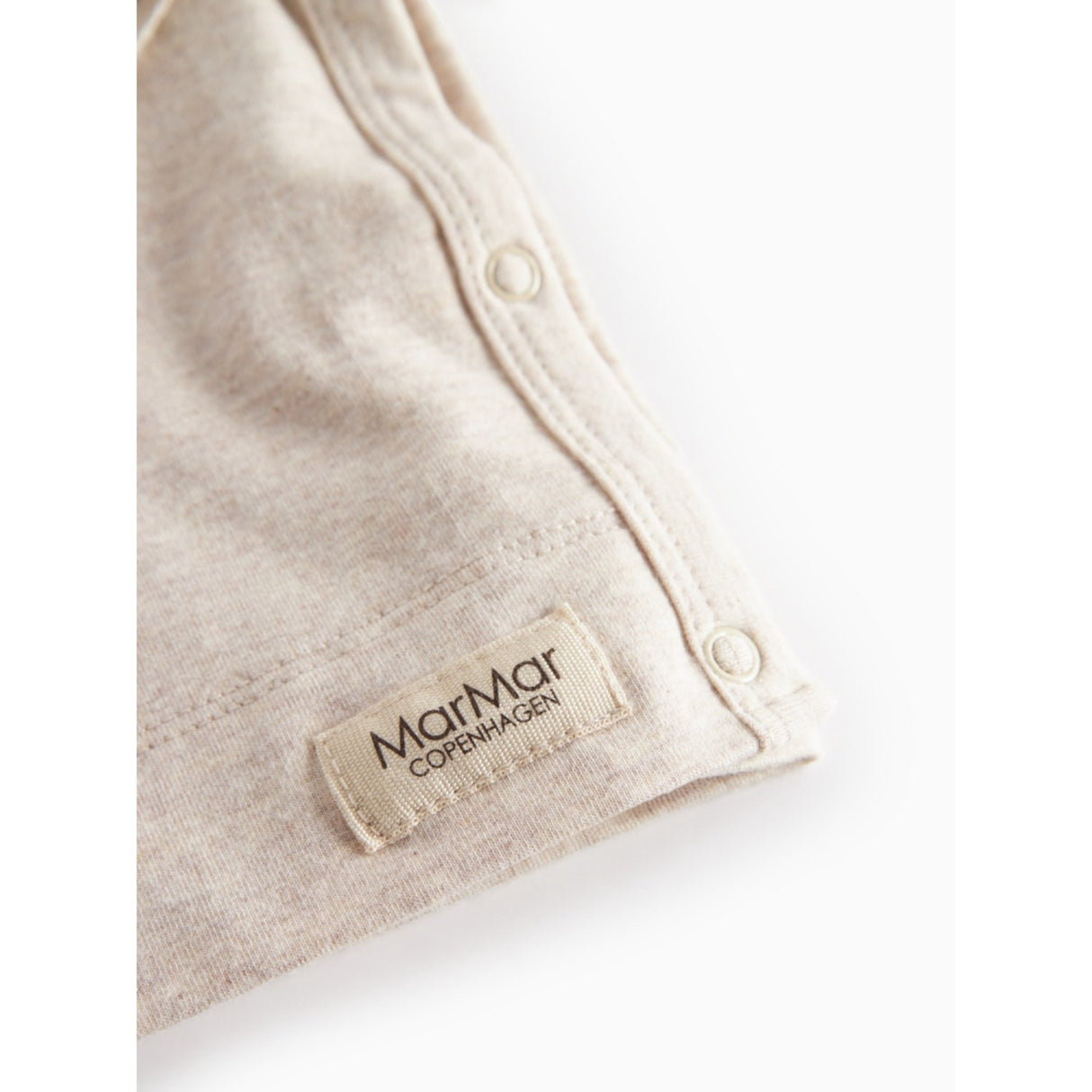 MarMar Modal New Born Light Beige Mel. Tut Omslags LS Bluse