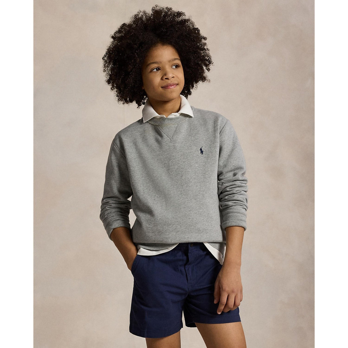 Polo Ralph Lauren Boy Long Sleeved Collegegenser Dark Sport Heather