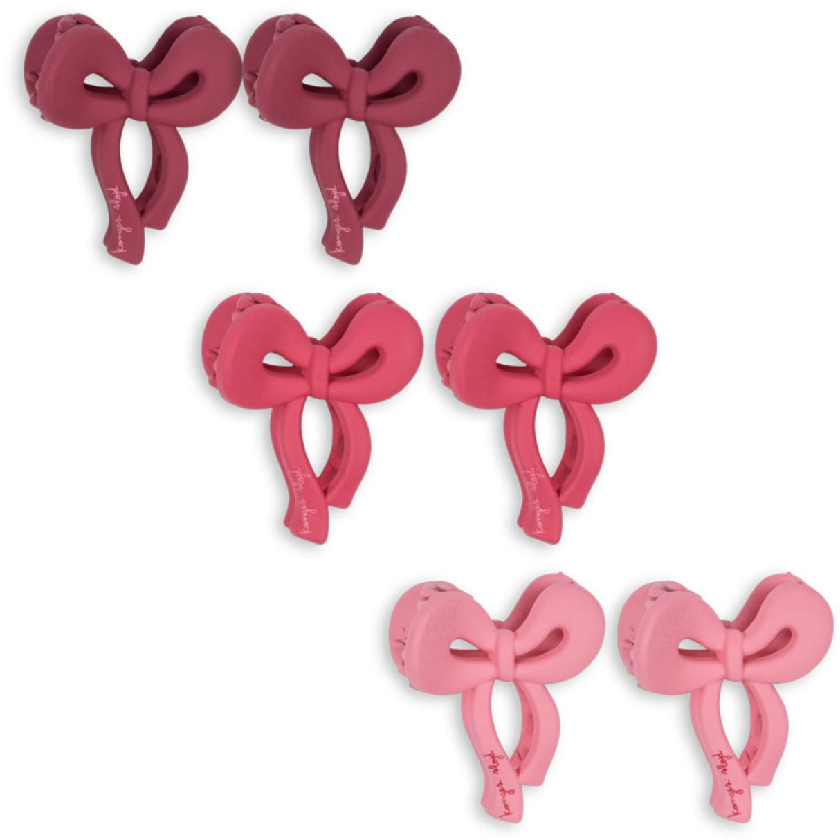 Konges Sløjd Pink Mix 6 Pack Mini Bue Hårklipp