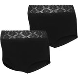 Mama;licious Black Mlheal Hw Lace Truser 2-P Noos