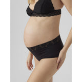 Mama;licious Black Mlheal Hw Lace Truser 2-P Noos