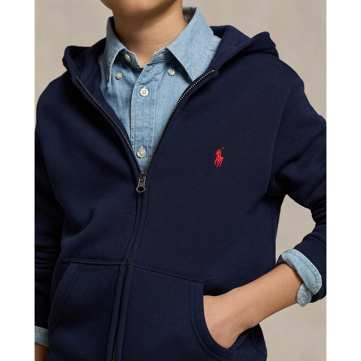 Polo Ralph Lauren Boy Collegegenser Hoodie Navy