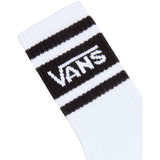 VANS White/Black Drop V Logo Crew Strømper