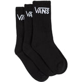 VANS Black Classic Crew Strømper 3-Pakning