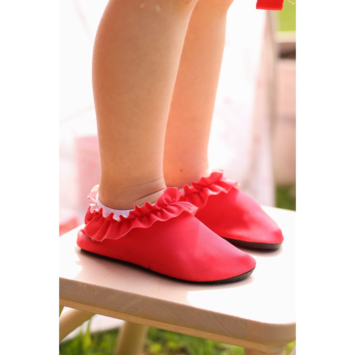 Vanilla COPENHAGEN Berry Red Badesko - Frill