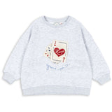 Konges Sløjd Light Grey Melange RHW X KS Jack Sweat Ocs