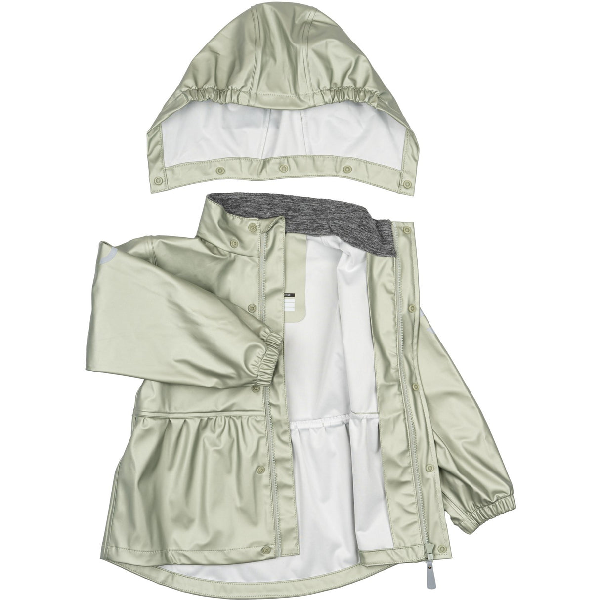 Mikk-Line Green Bay PU Metallic Rain With Suspenders/104