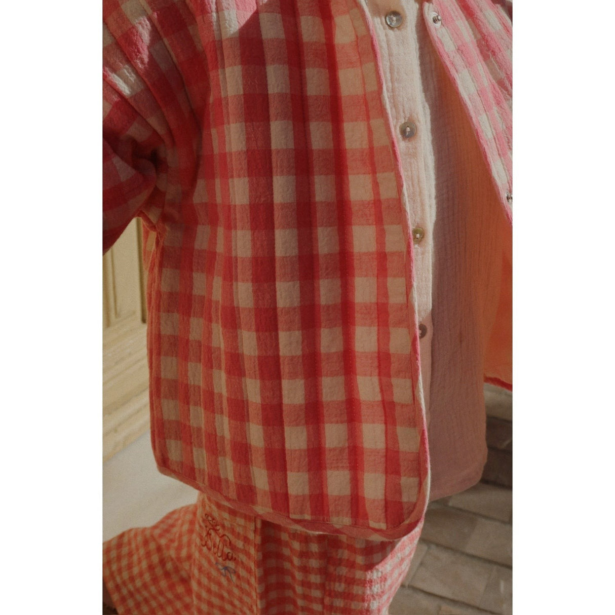 Konges Sløjd Peach Blossom Check RHW X KS Bella Jakke
