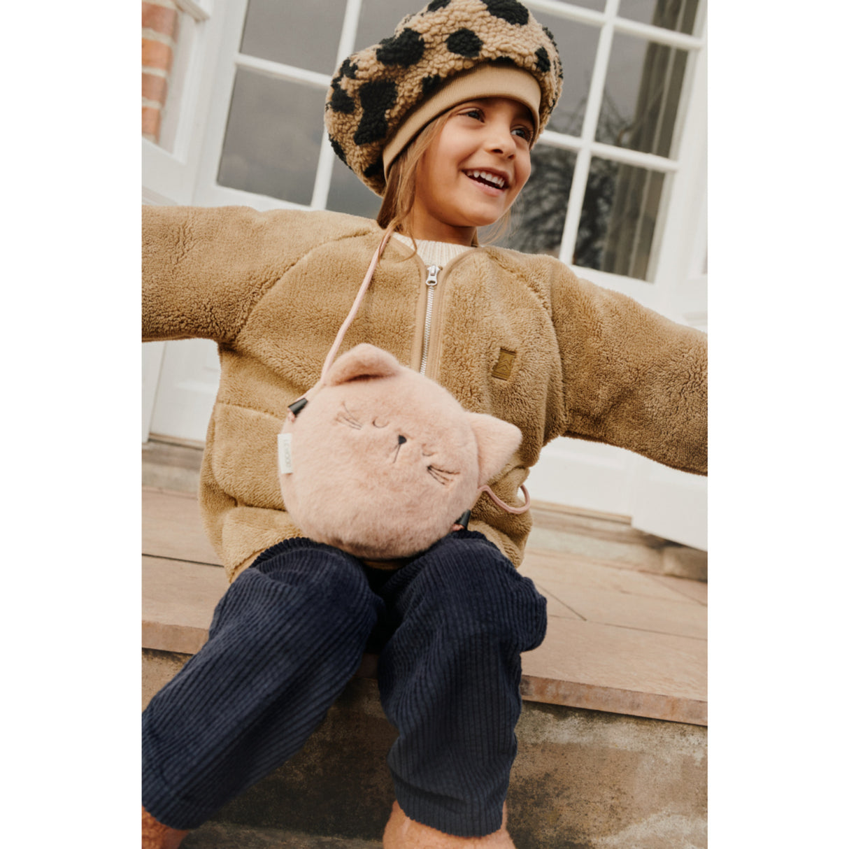 LIEWOOD Mega Leo / Oat Mix Poplar Pile Beret Lue