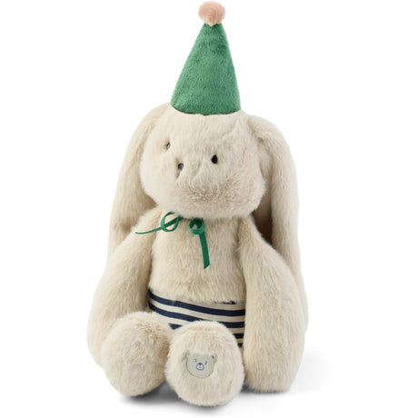 LIEWOOD Mist / Blue Stripe Mix Bertrand Rabbit Celebration Teddybjørn