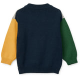 LIEWOOD Panda / Mist / Classic Navy Multi Mix Orlane Embroidery Strikk Jumper