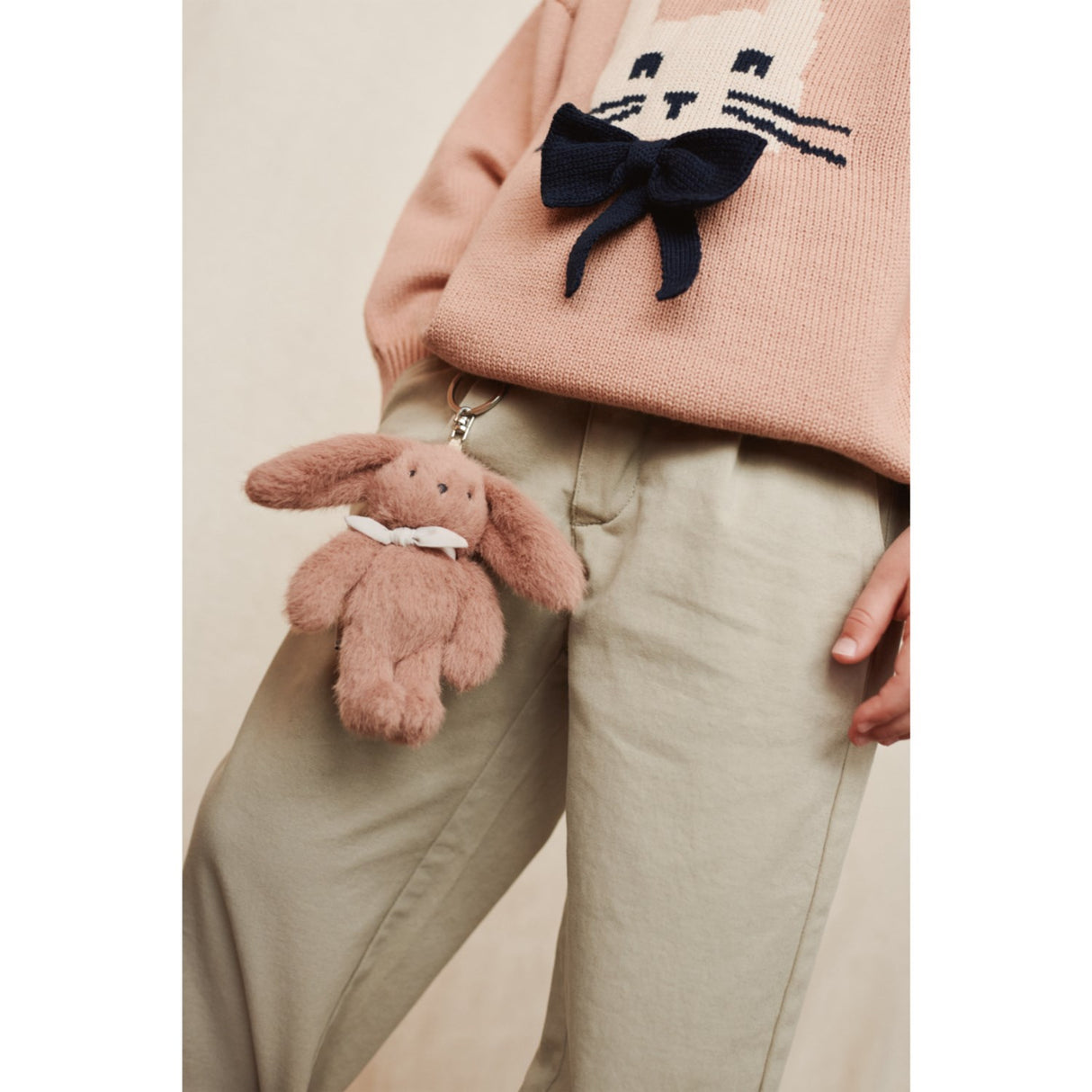 LIEWOOD Rabbit / Pale Tuscany Orlane Embroidery Strikk Jumper