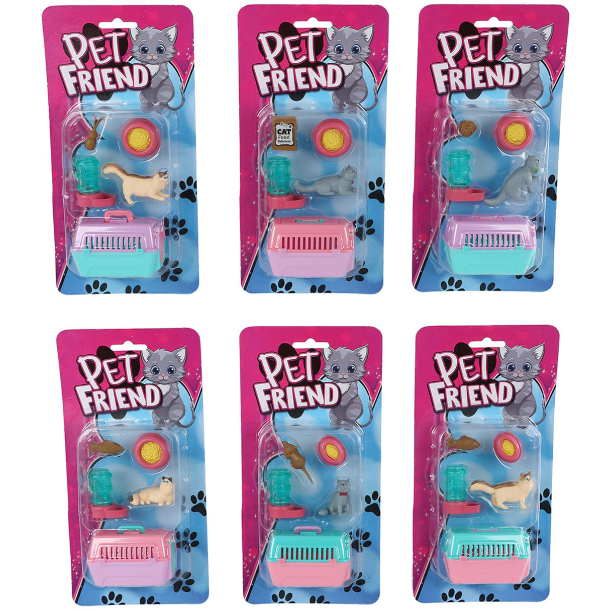 Pocket Money Cat Og Travel Kurv Med Tilbehør Assorted