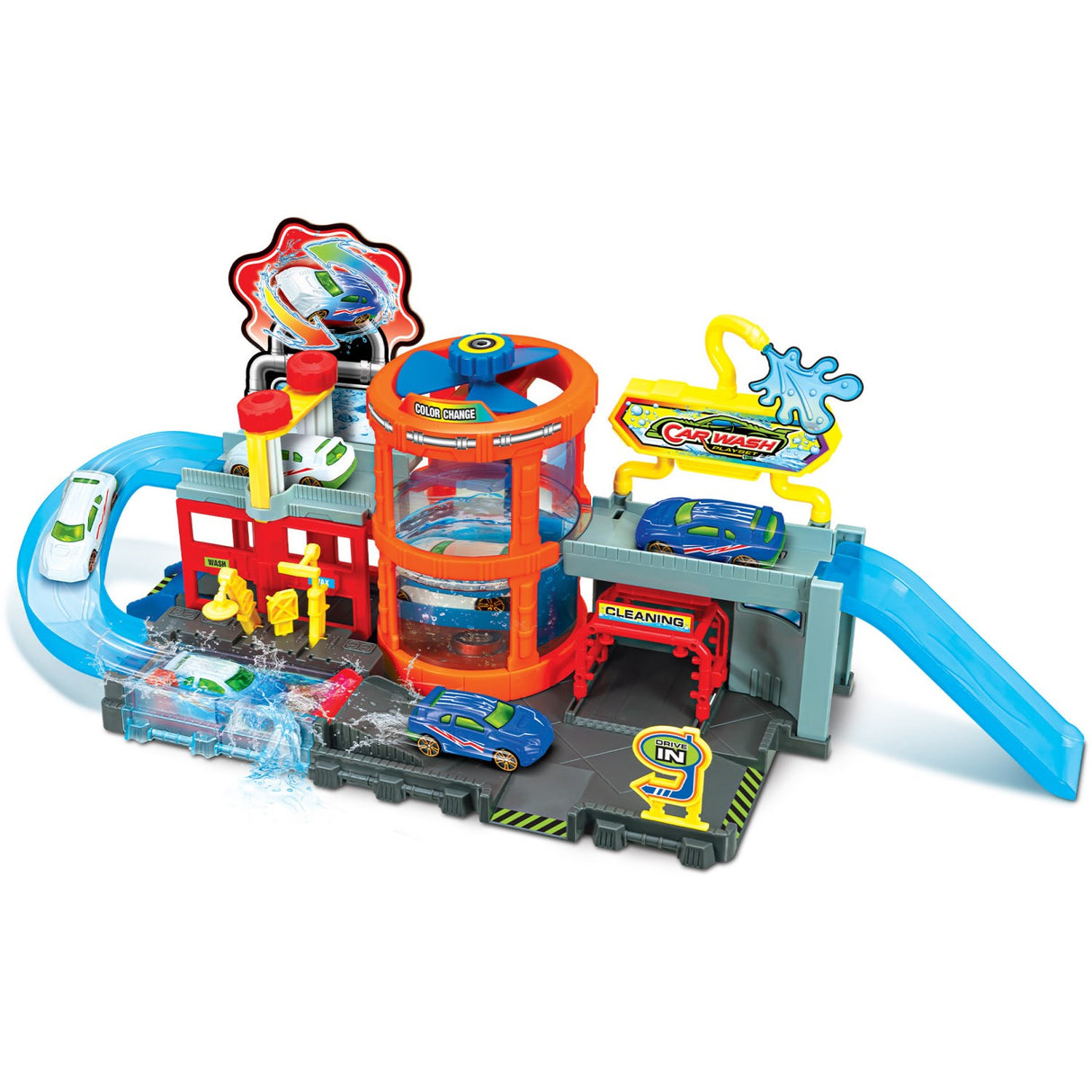 Junior Driver Bil Wash Colour Change Playset