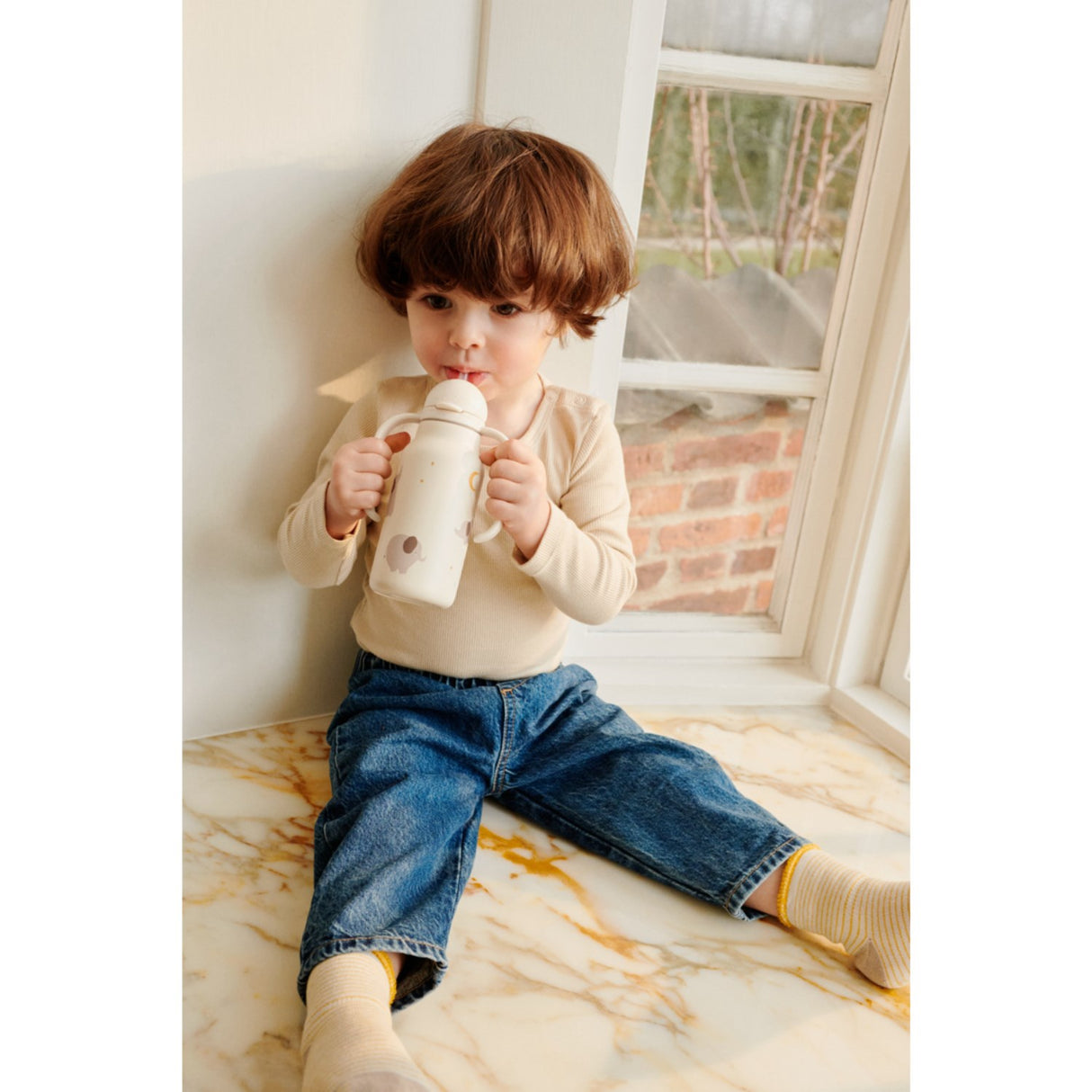 LIEWOOD Elephant / Creme De La Creme Kimmie Water Flaske 250 Ml