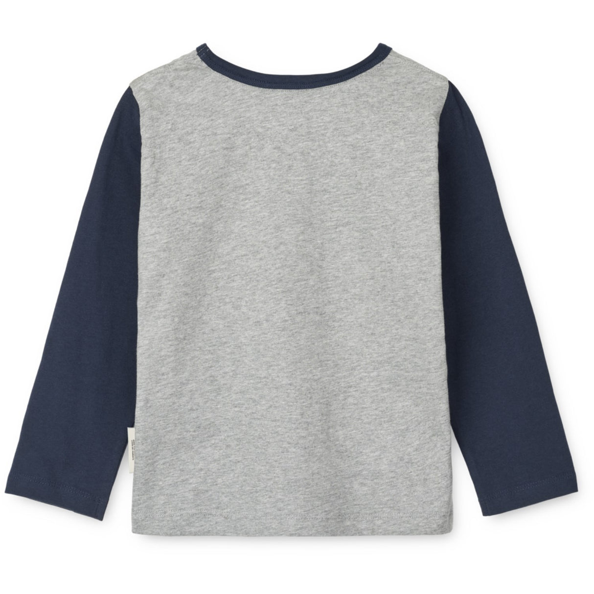 LIEWOOD Walrus / Grey Melange / Classic Navy Apia Placement Longsleeve T-Shirt