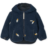 LIEWOOD Rocket / Classic Navy / Embroidery Mara Pile Jakke Med Ears