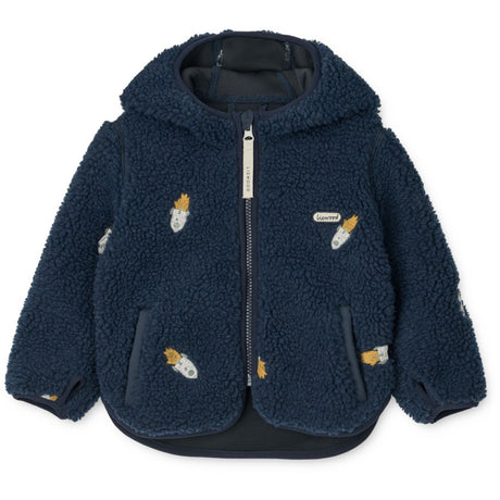 LIEWOOD Rocket / Classic Navy / Embroidery Mara Pile Jakke Med Ears