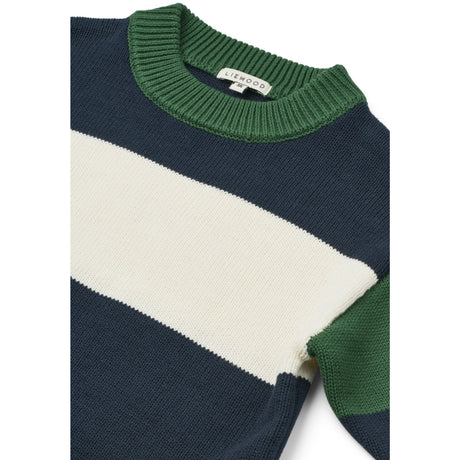 LIEWOOD Classic Navy Multi Mix Orlane Stripe Strikk Jumper