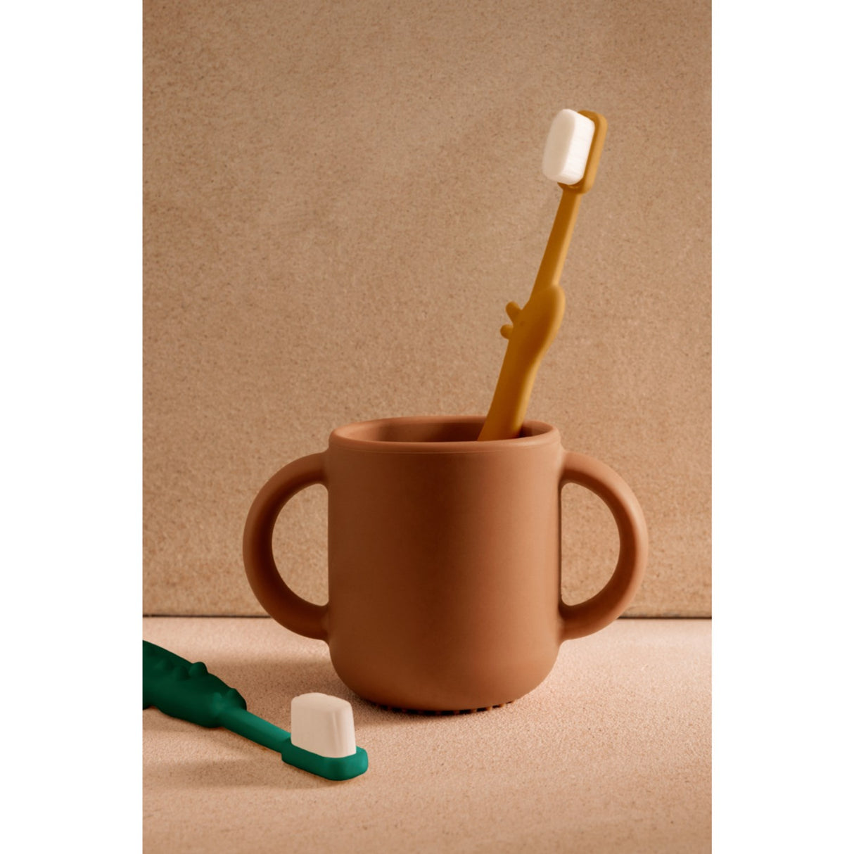 LIEWOOD Yellow Mellow / Garden Green Fabio All Together Toddler Tannbørste