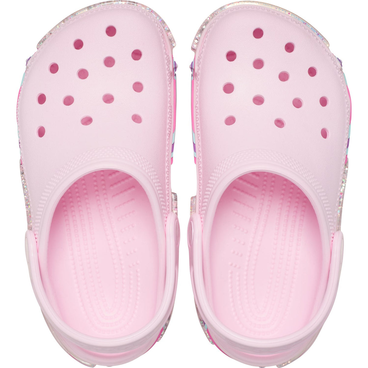 Crocs Pink Milk Classic Star Sprinkel Shaker Clog