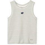 LIEWOOD Mini Dinosaurs Creme / Stripe Mix Faris Printed Tank Topp 2-Pakning