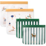LIEWOOD All Together / Sandy Rebus Reusable Food Bags 4-Pakke