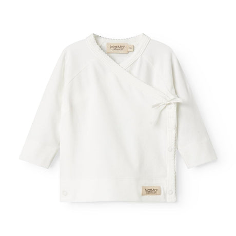 MarMar Modal New Born Gentle White Tut Omslags LS Bluse