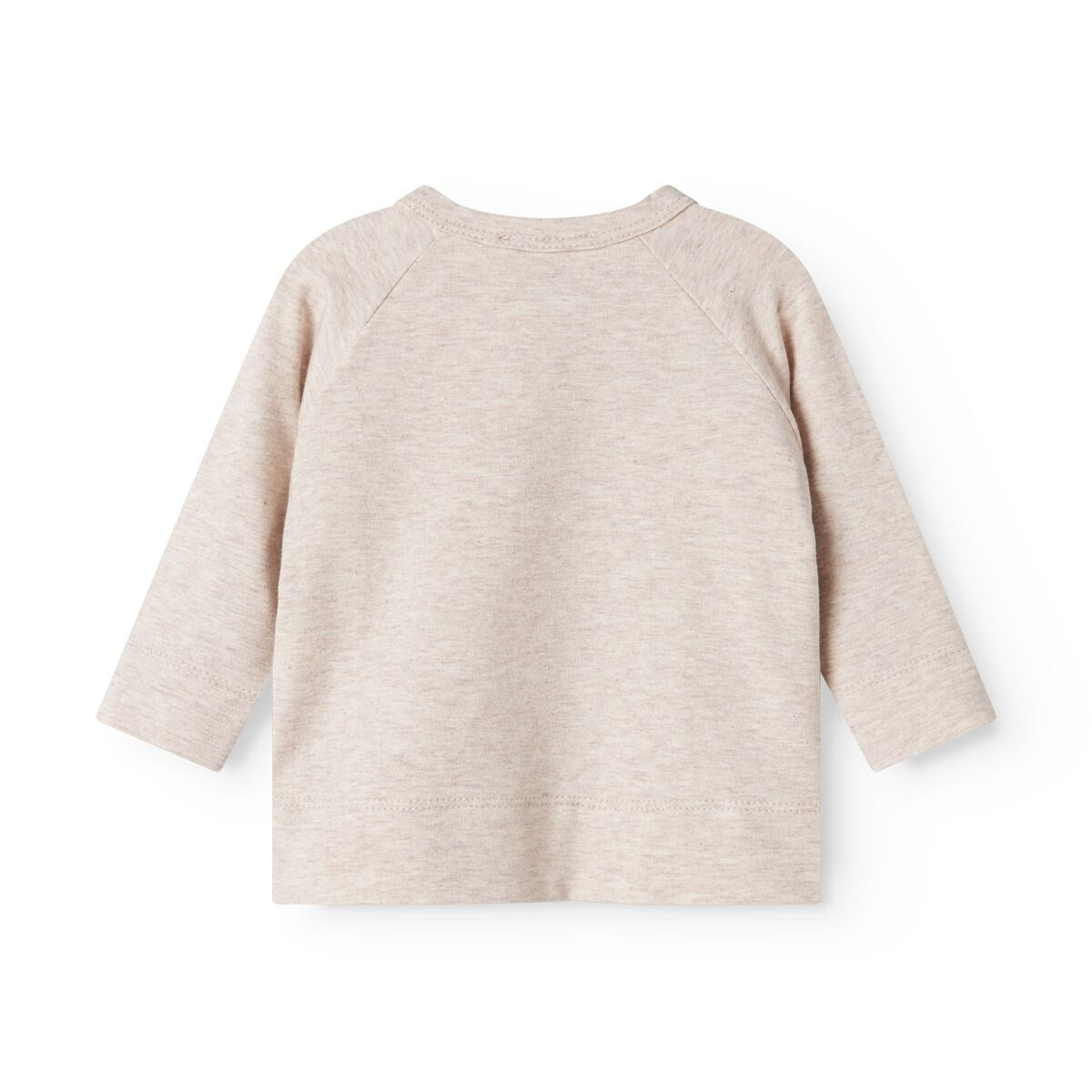 MarMar Modal New Born Light Beige Mel. Tut Omslags LS Bluse