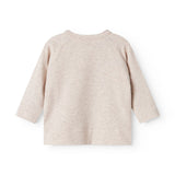 MarMar Modal New Born Light Beige Mel. Tut Omslags LS Bluse