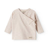 MarMar Modal New Born Light Beige Mel. Tut Omslags LS Bluse