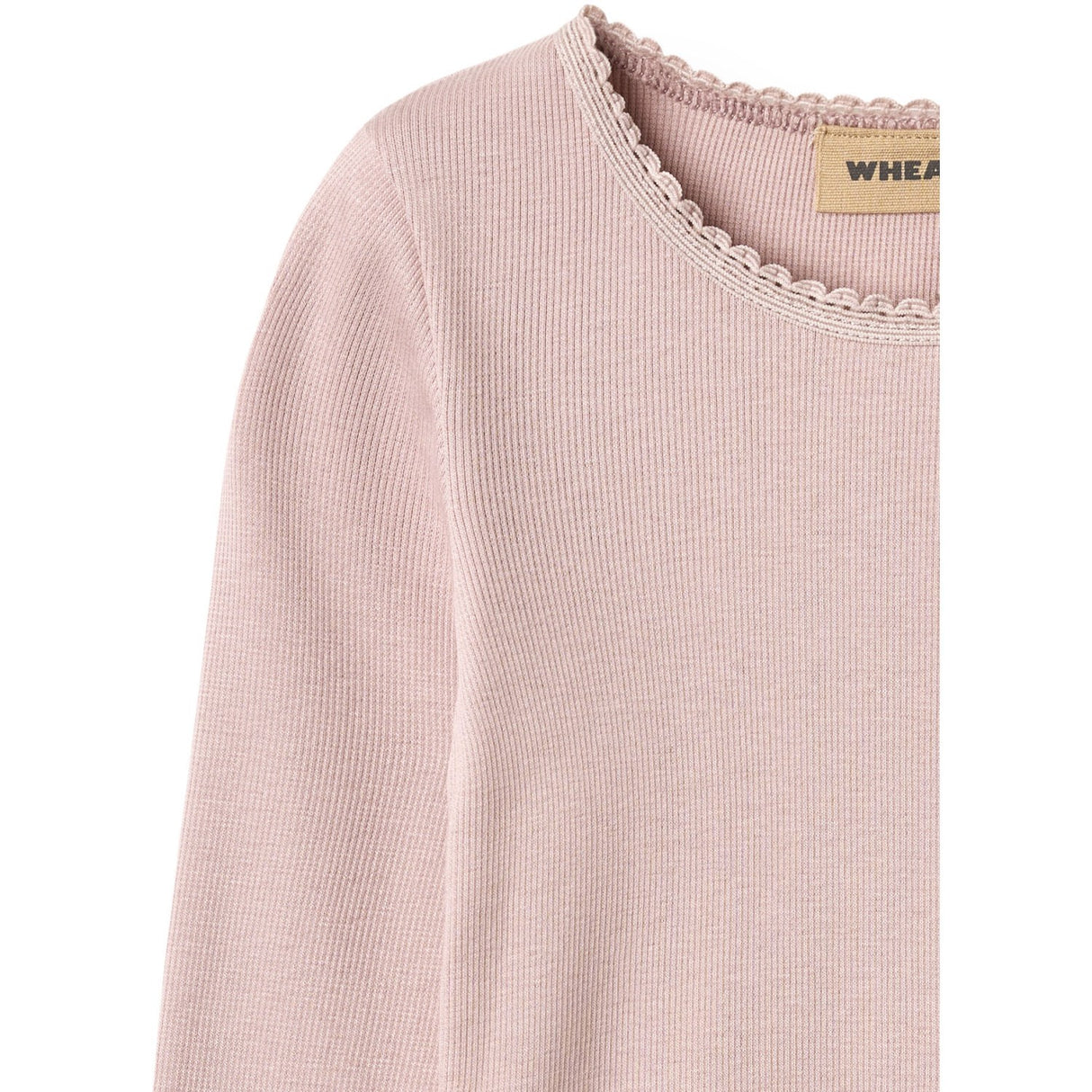Wheat Soft Lilac Rib Bluse Reese
