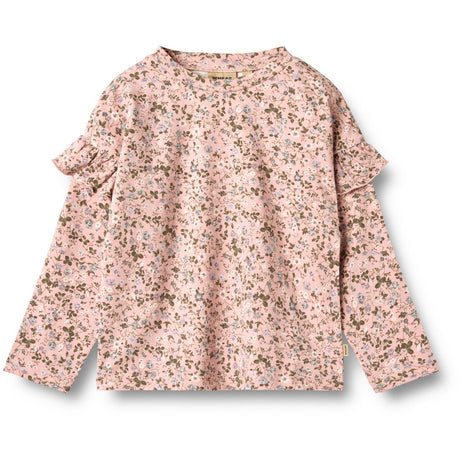 Wheat Rose Powder Flowers Bluse Belinda