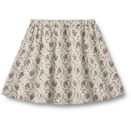 Wheat Slightly Green Flowers Sweat Skjørt Manuella