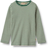 Wheat Green Stripe Bluse Stig