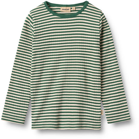 Wheat Green Stripe Bluse Stig