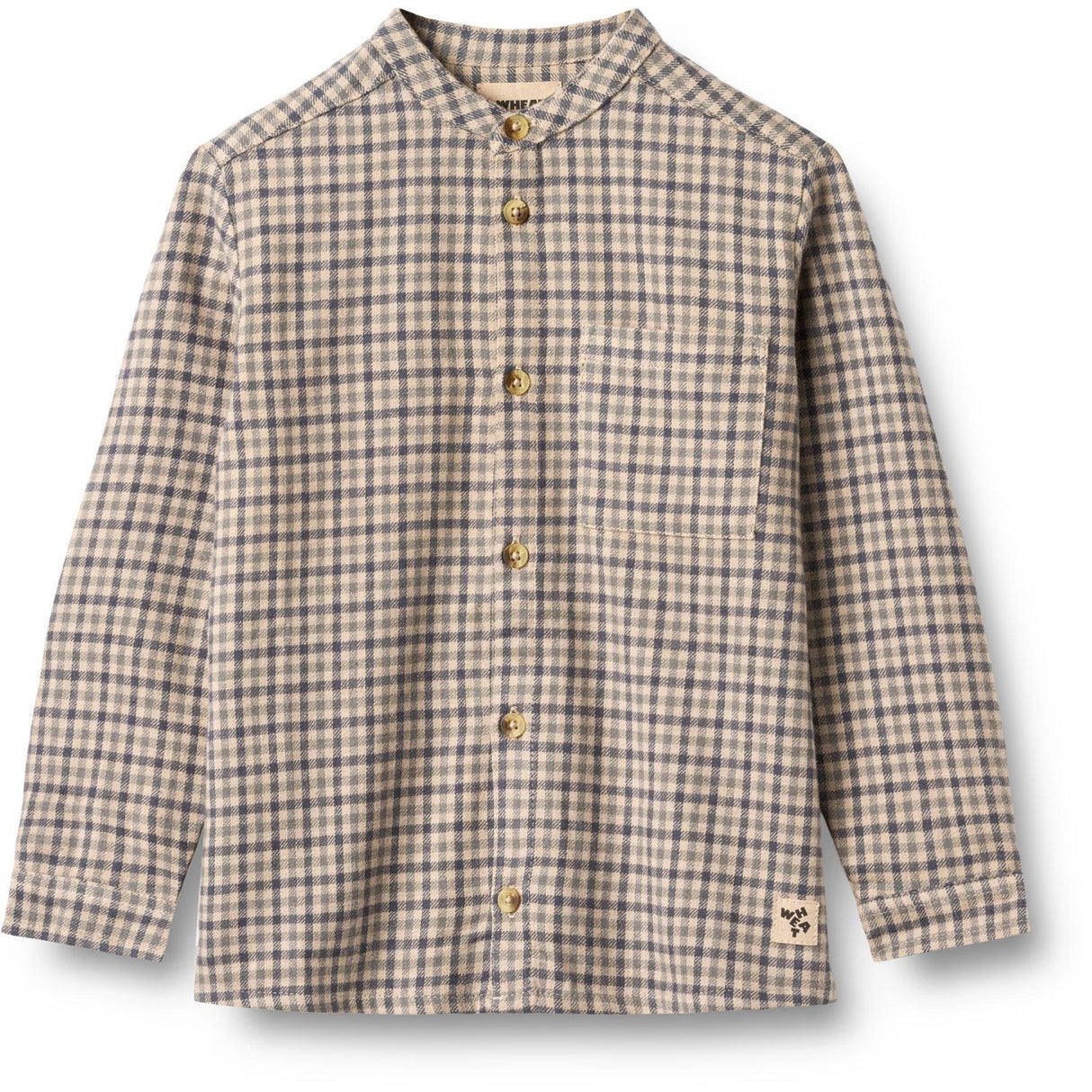 Wheat Blue Check Skjorte L/S Willum