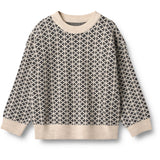 Wheat Warm Sand Melange Jaquard Pullover Elias