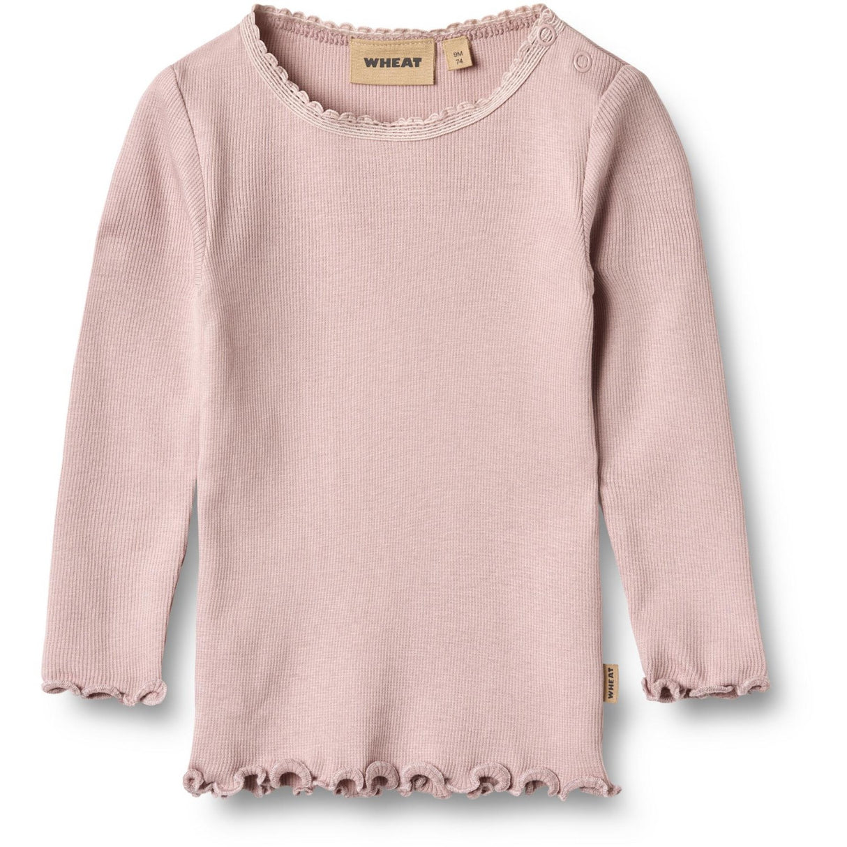 Wheat Soft Lilac Rib Bluse Reese