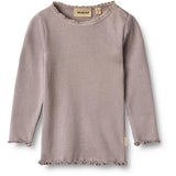 Wheat Dusty Purple Rib Bluse Reese