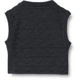 Wheat Navy Strikk Vest Bobby