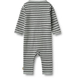 Wheat Soft Blue Stripe Buksedrakt L/S Dusty