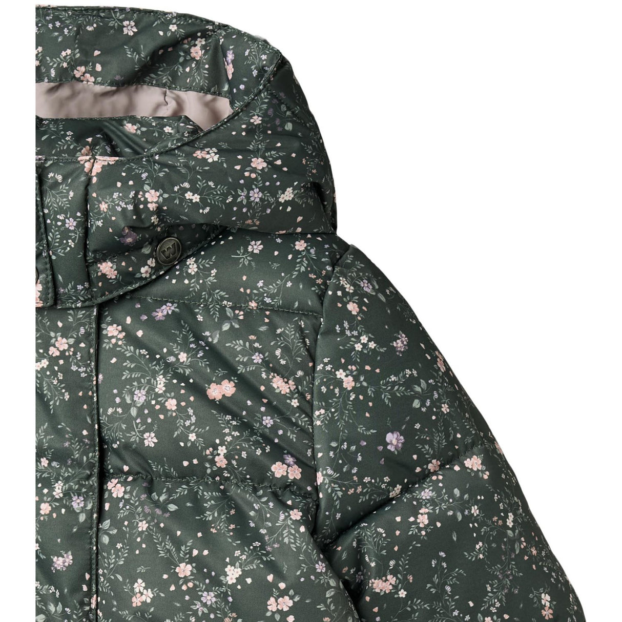 Wheat Forest Lake Checked Flowers Puffer Jakke Karla